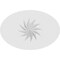 Ekena Millwork Standard Dalton Spiral Rosette With Square Edge, 4"W x 2 3/4"H x 1/2"P ROSP040X028X050DAL12 - alternate 4